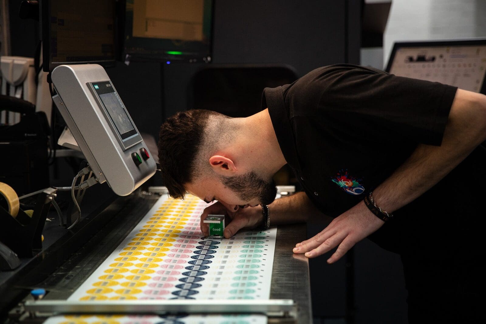 Label inspection on HP 6900