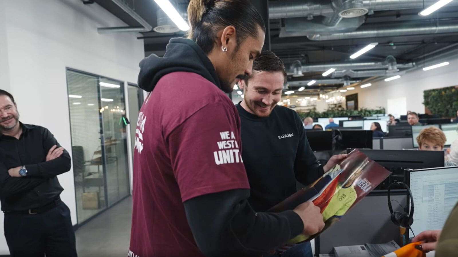 West Ham visit to a factory 