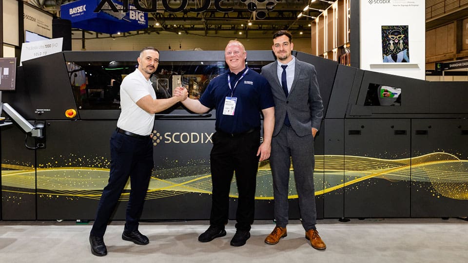 Friedheim International and Scodix both attended FESPA 2026 which took place at the Fira Barcelona Gran Via