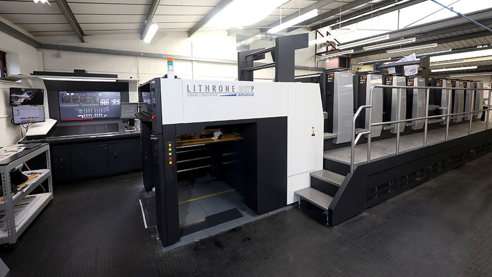 Komori G837P new offset press exclusive release UK first