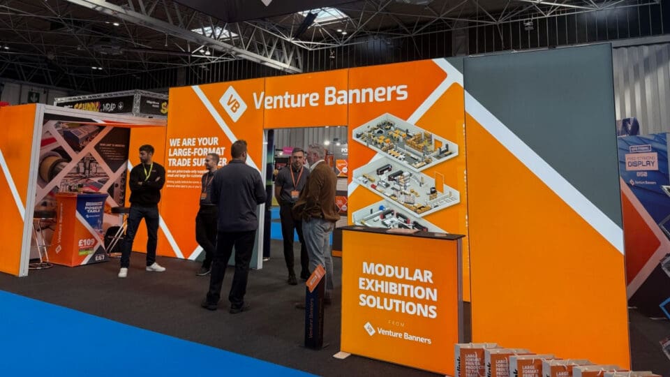 Venture Banners stand at The Print Show
