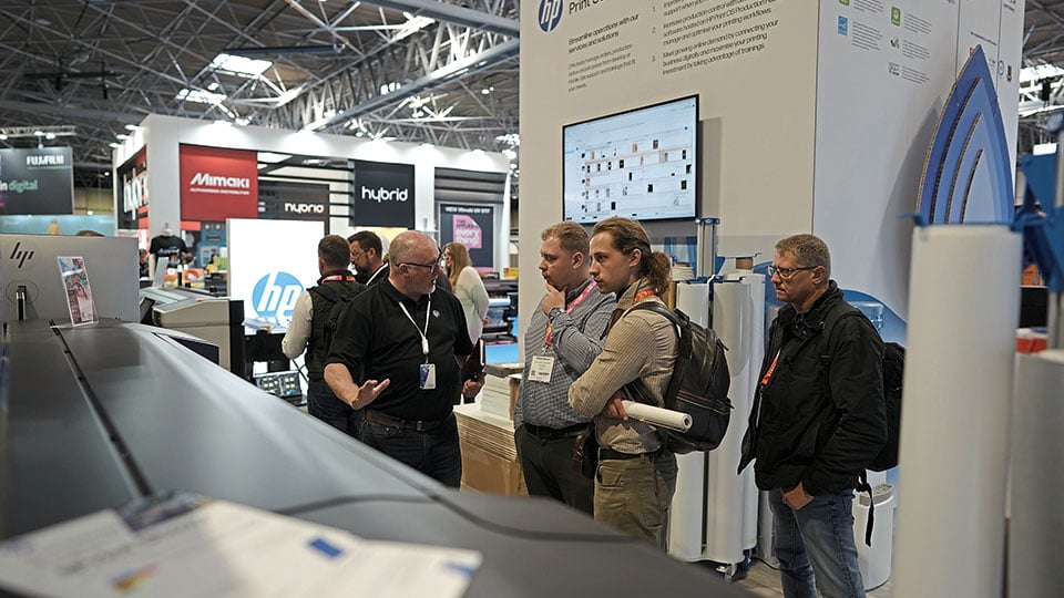 HP Printer at Print Show comp