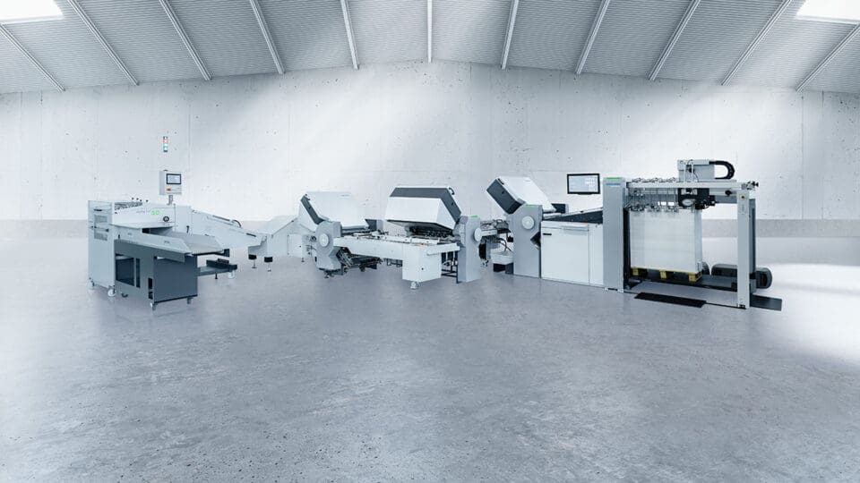 Micropress install new HEIDELBERG stacker